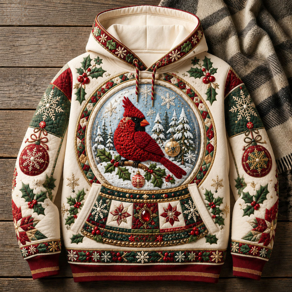Winter Cardinal Snow Globe Hoodie GFTOHNL2903