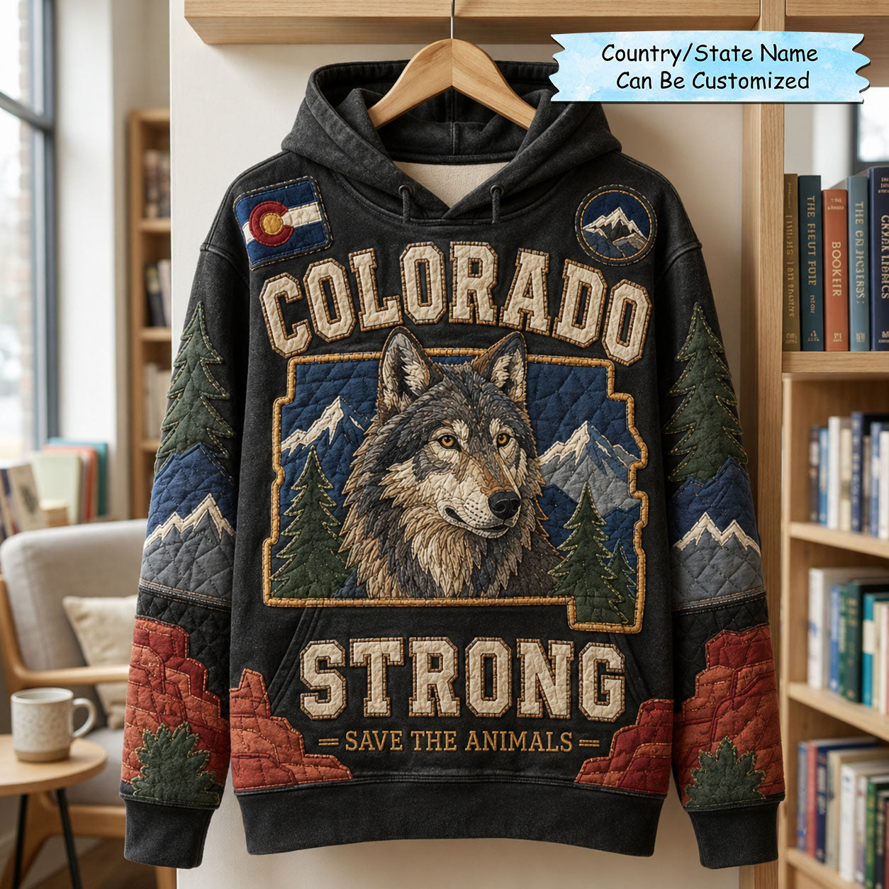 Wild Wolf Strong Hoodie QTCUZ GFTOHNL2940