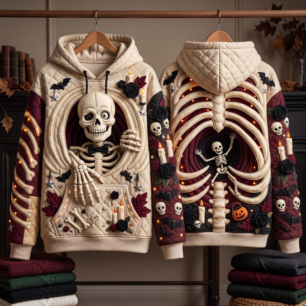 Skeleton Halloween Hoodie GFTOMA14327