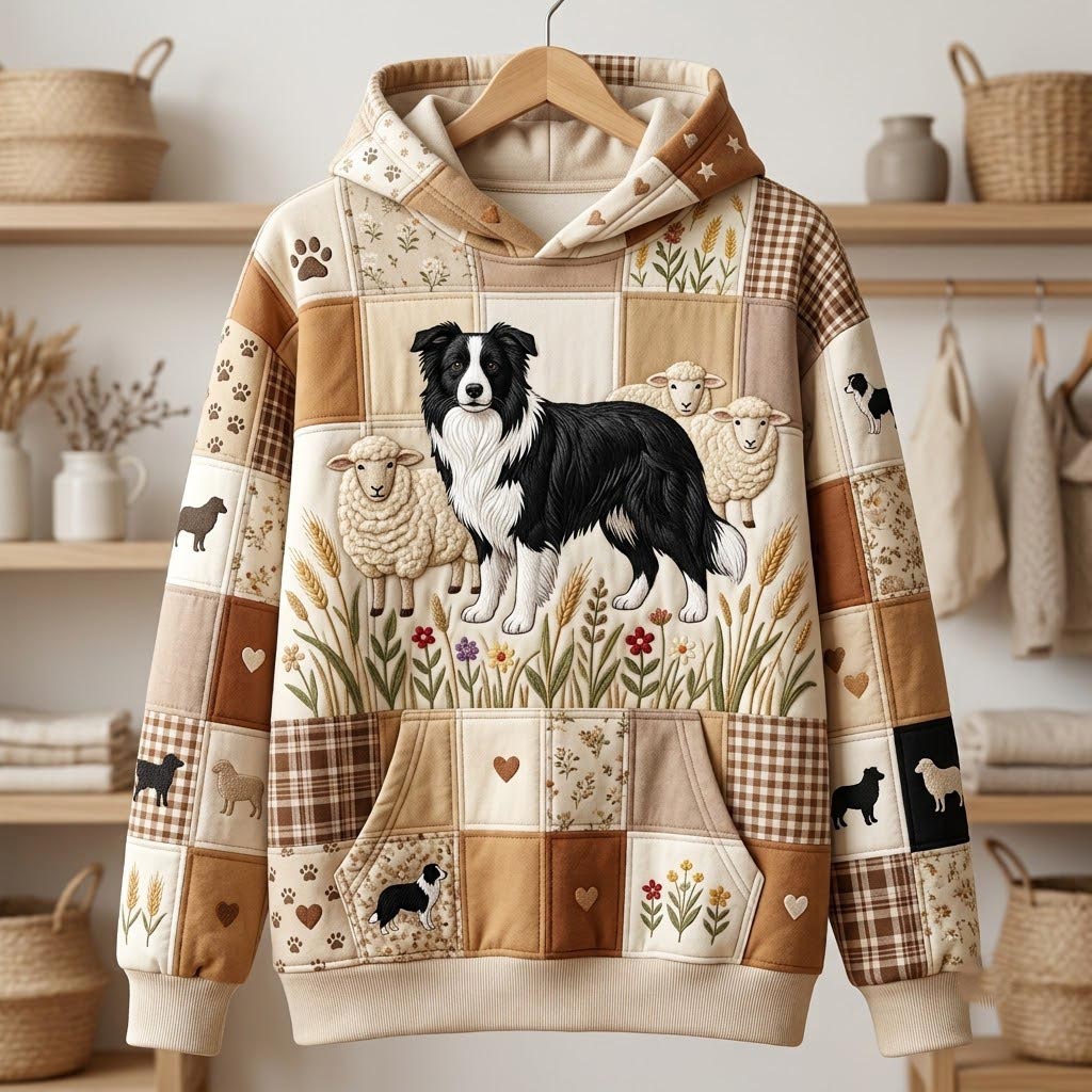 Border Collie Hoodie GFTONMU2448