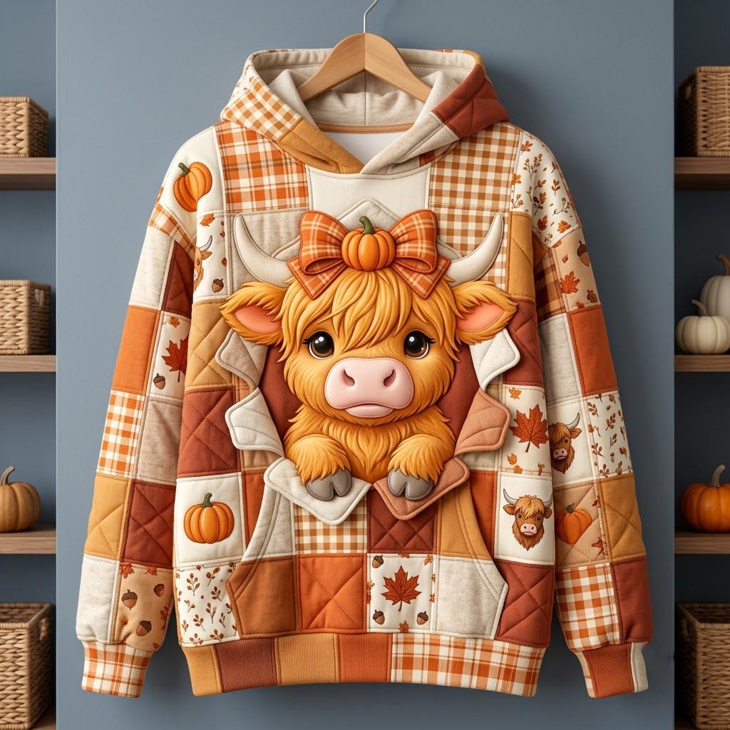 Highland Cow Hoodie GFTONMU2454