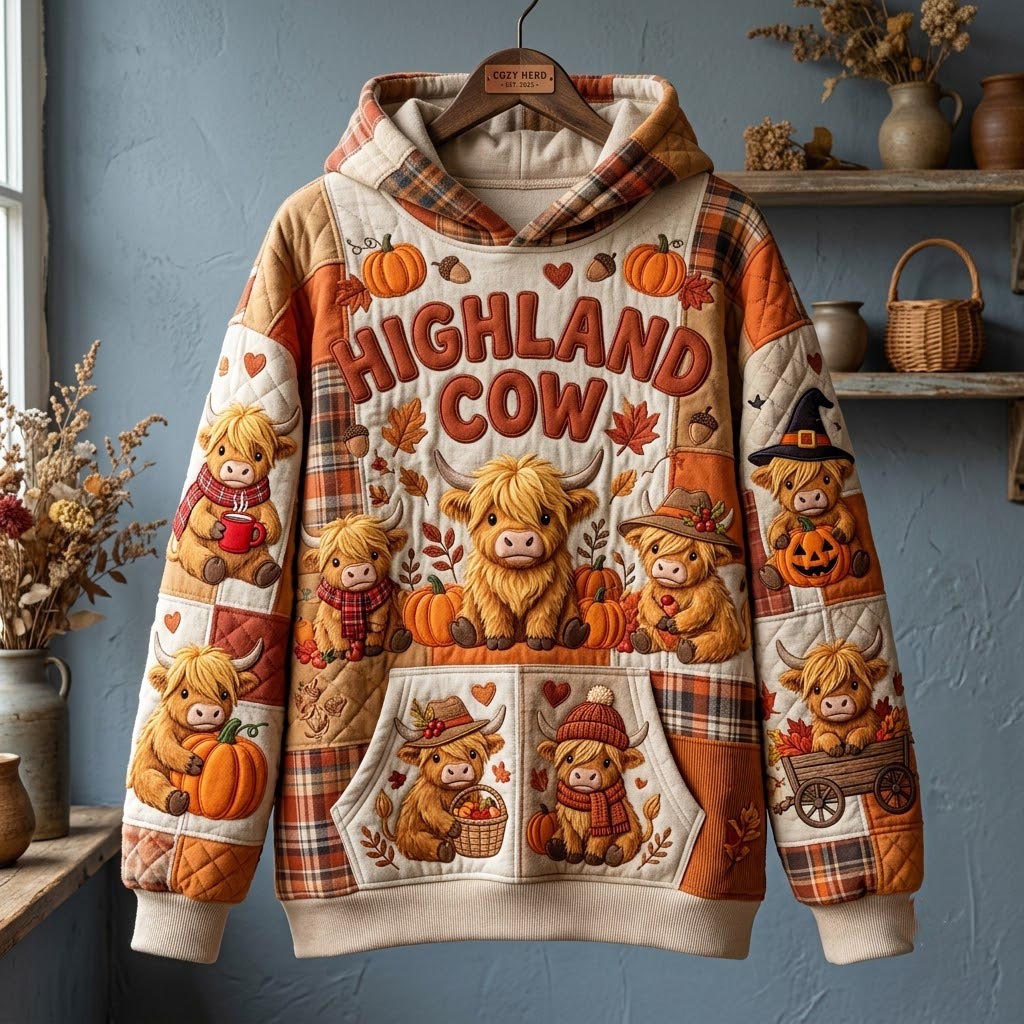 Highland Cow Hoodie GFTONMU2456