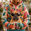 Bulldog Cozy Home Hoodie GFTONPT381