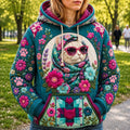 Cat Moonlit Garden Hoodie GFTONPT453