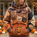 Patchwork Pumpkin Parade Hoodie GFTONTD2428