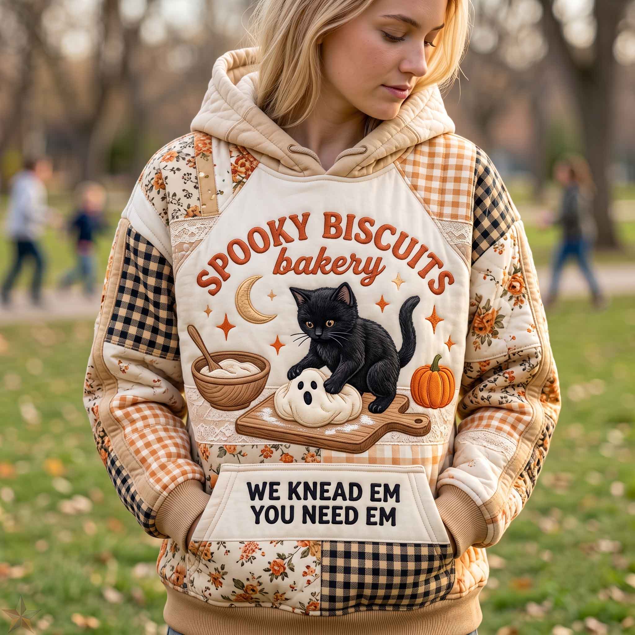 Autumn Black Cat Hoodie GFTOTP21274