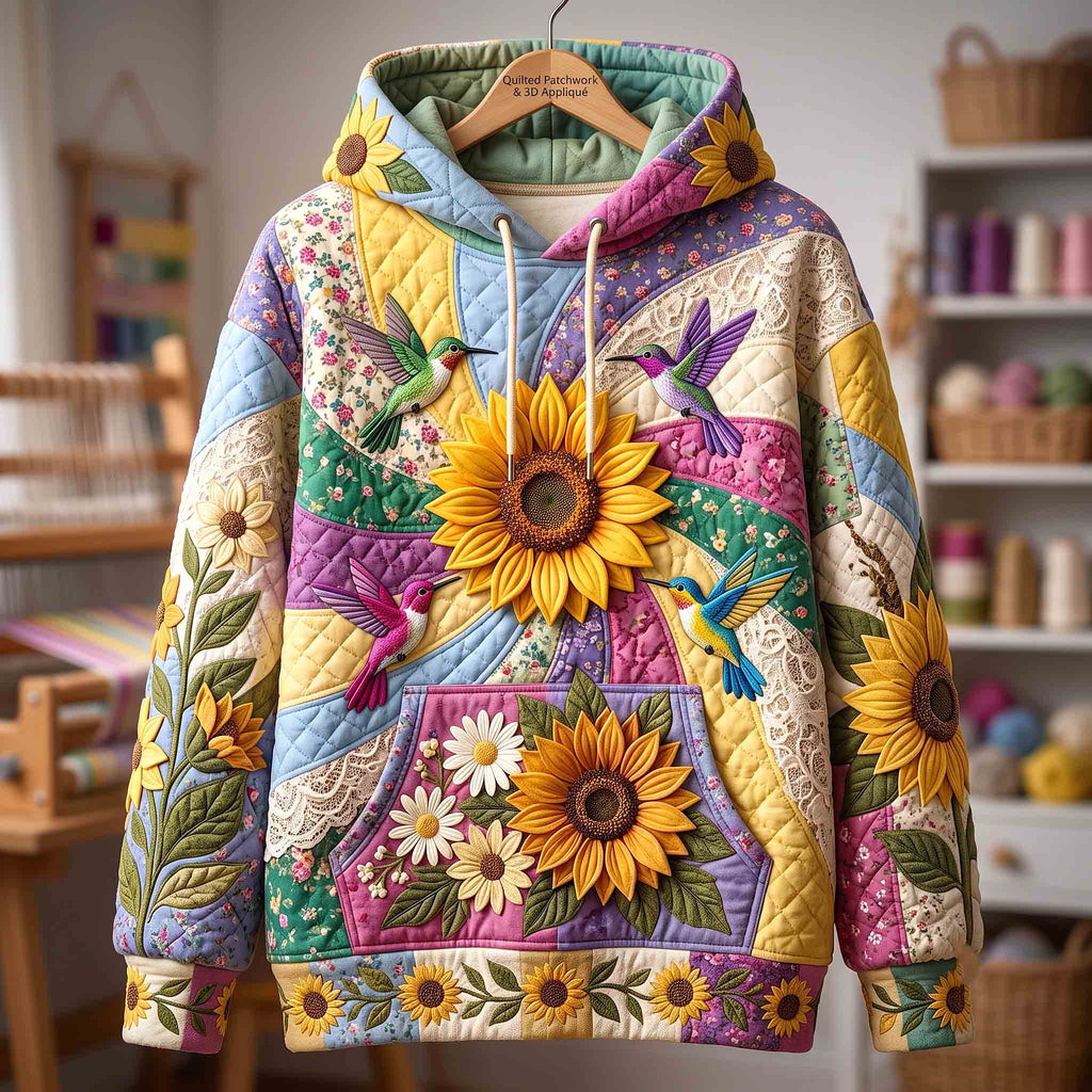 Hummingbird Sunflower Hoodie GFTOTP21443