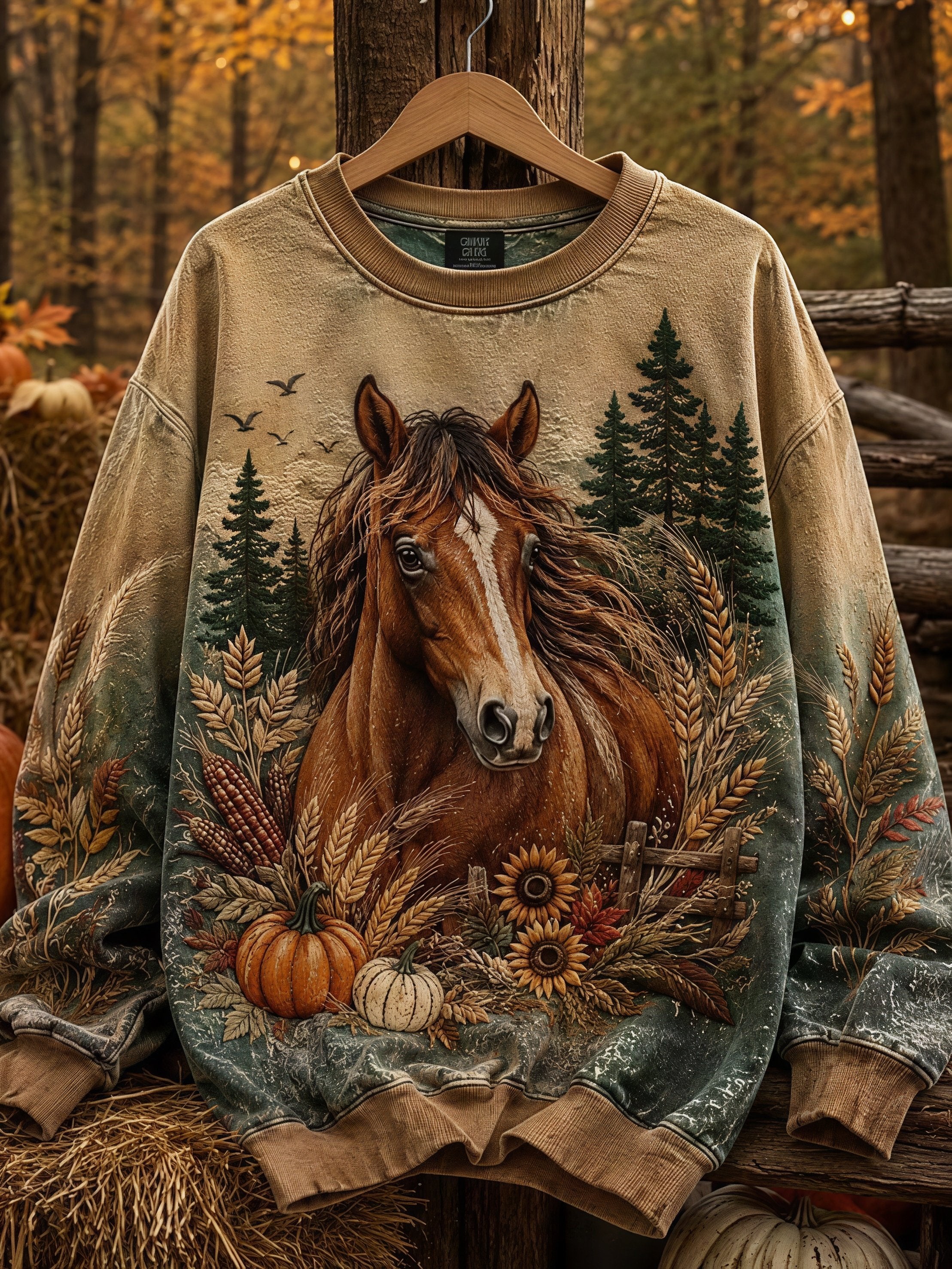 Women's Fall Animal Print Sweatshirt