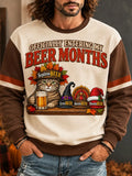 Men's Retro Autumn Casual Crew Neck Sweatshirt