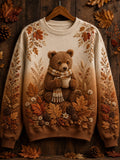 Women's Casual Animal-Print Sweatshirt For Autumn