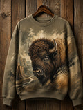Women's Outdoor Casual Animal Print Sweatshirt