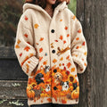Women's Vintage Style Autumn Knit Jacquard Cardigan With