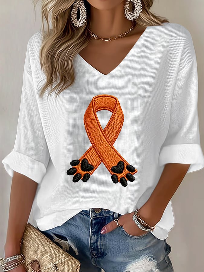 Women's Prevent Animal Cruelty Print Top