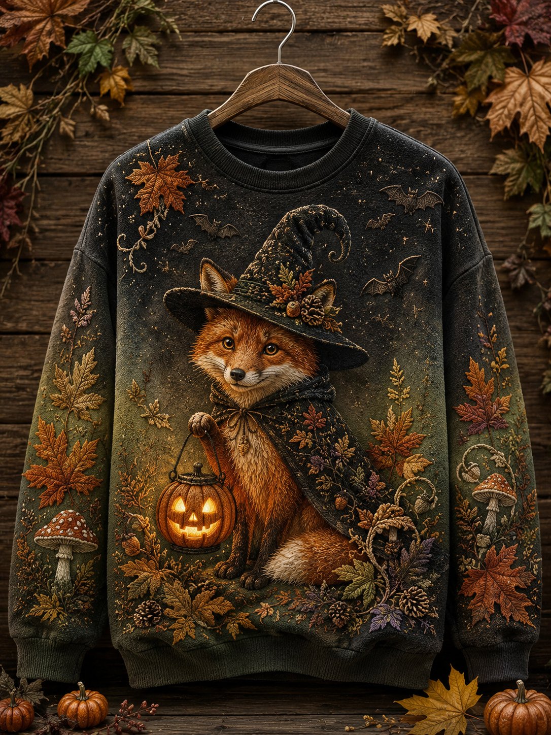 Women's Halloween Animal Print Sweatshirt