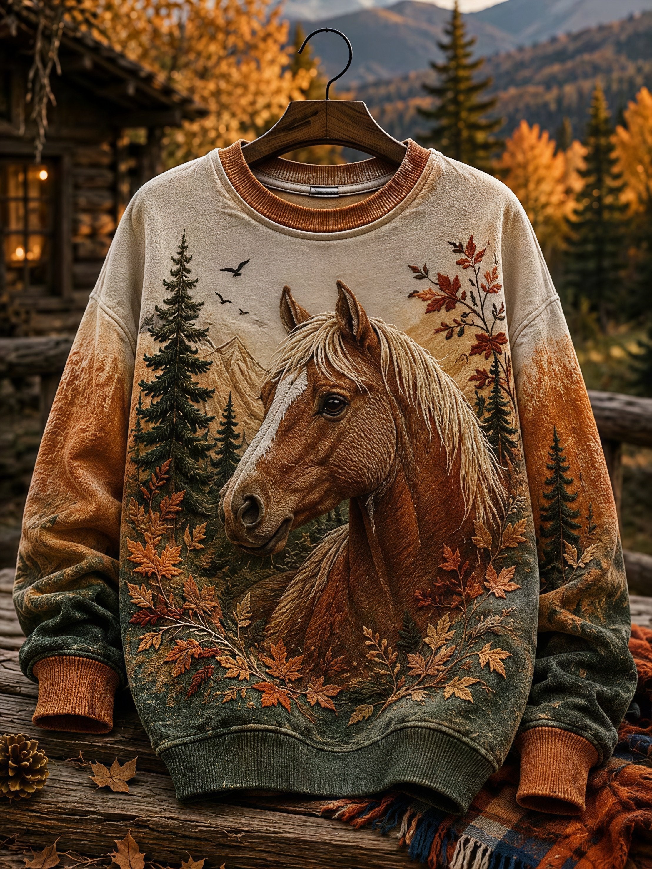 Women's Fall Animal Print Sweatshirt