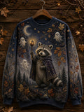 Women's Halloween Animal Print Sweatshirt