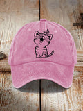 Cute Cat Print Cat Lovers Hat