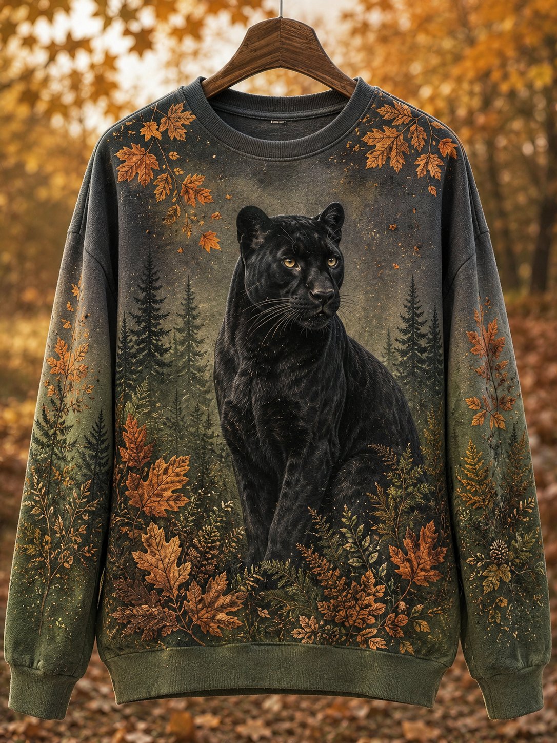 Women's Fall Animal Print Sweatshirt