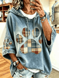Women's Paw Printing Art Casual Top