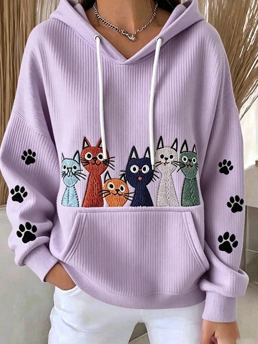 Women's Casual Animal Print Hoodie