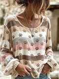 🐾 Buy 3 Save 10%🐱Women'S Casual Top With Cute Animal Print💛100% For Shelter Pets🐱🐶
