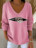 Women's Ew People Casual knitted Top