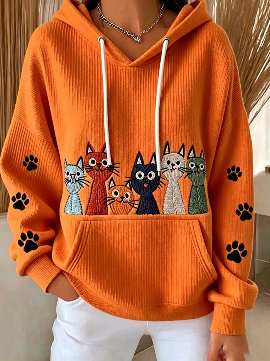 Women's Casual Animal Print Hoodie