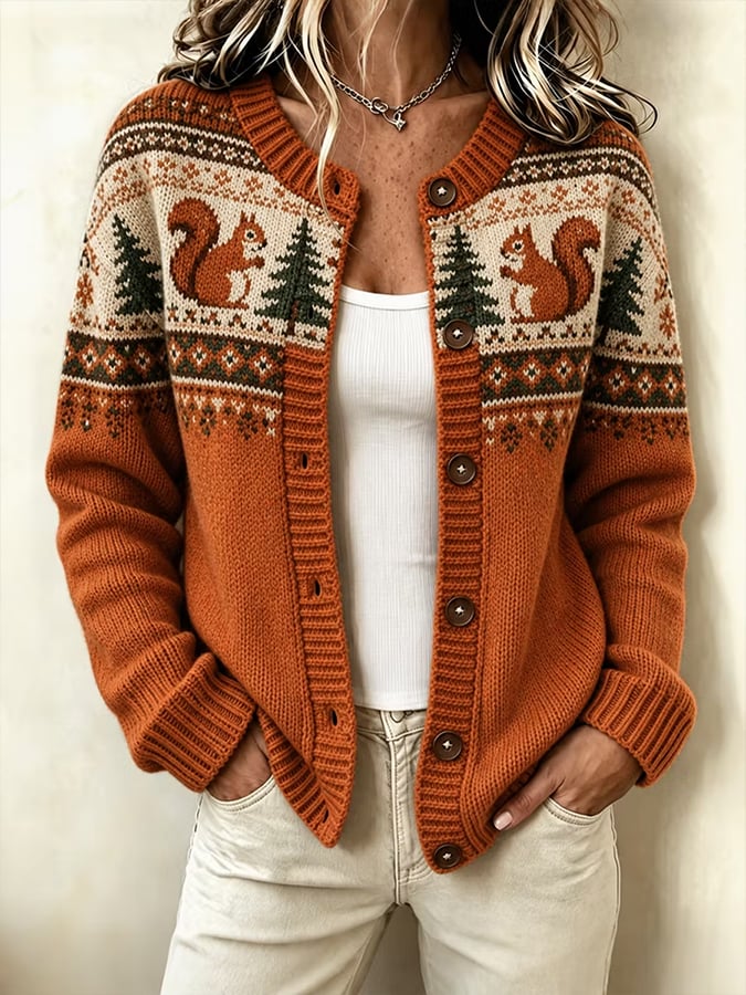 Women's Autumn Fox  Printed Top