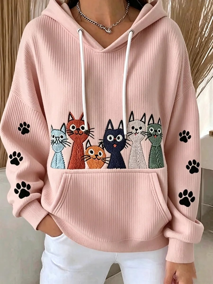 Women's Casual Animal Print Hoodie