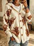 Women's Highland Cow Print Top