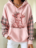 Women's Pink Flower Highland Cow Print Shirt