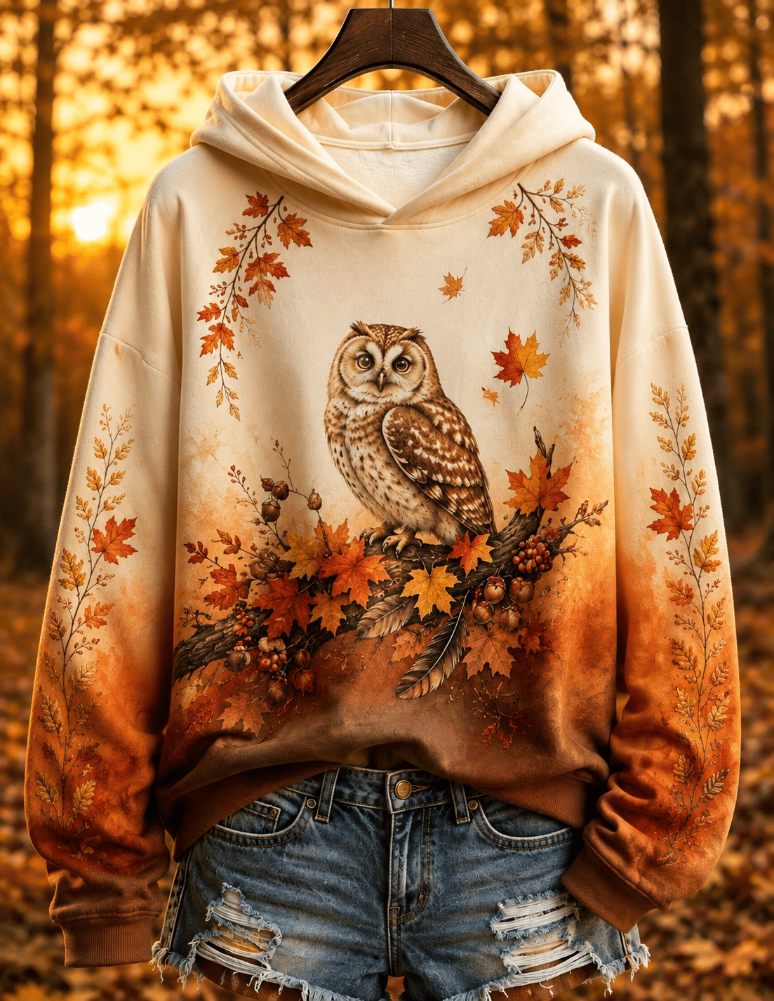 Women's Fall Animal Print Sweatshirt