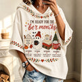 Women's I'm Ready For The 'ber Months Print Half Sleeve Casual Hoodie