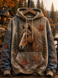 Men's Autumn Animal Print Hoodie