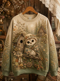 Women's Warm Healing Animal Print Sweatshirt