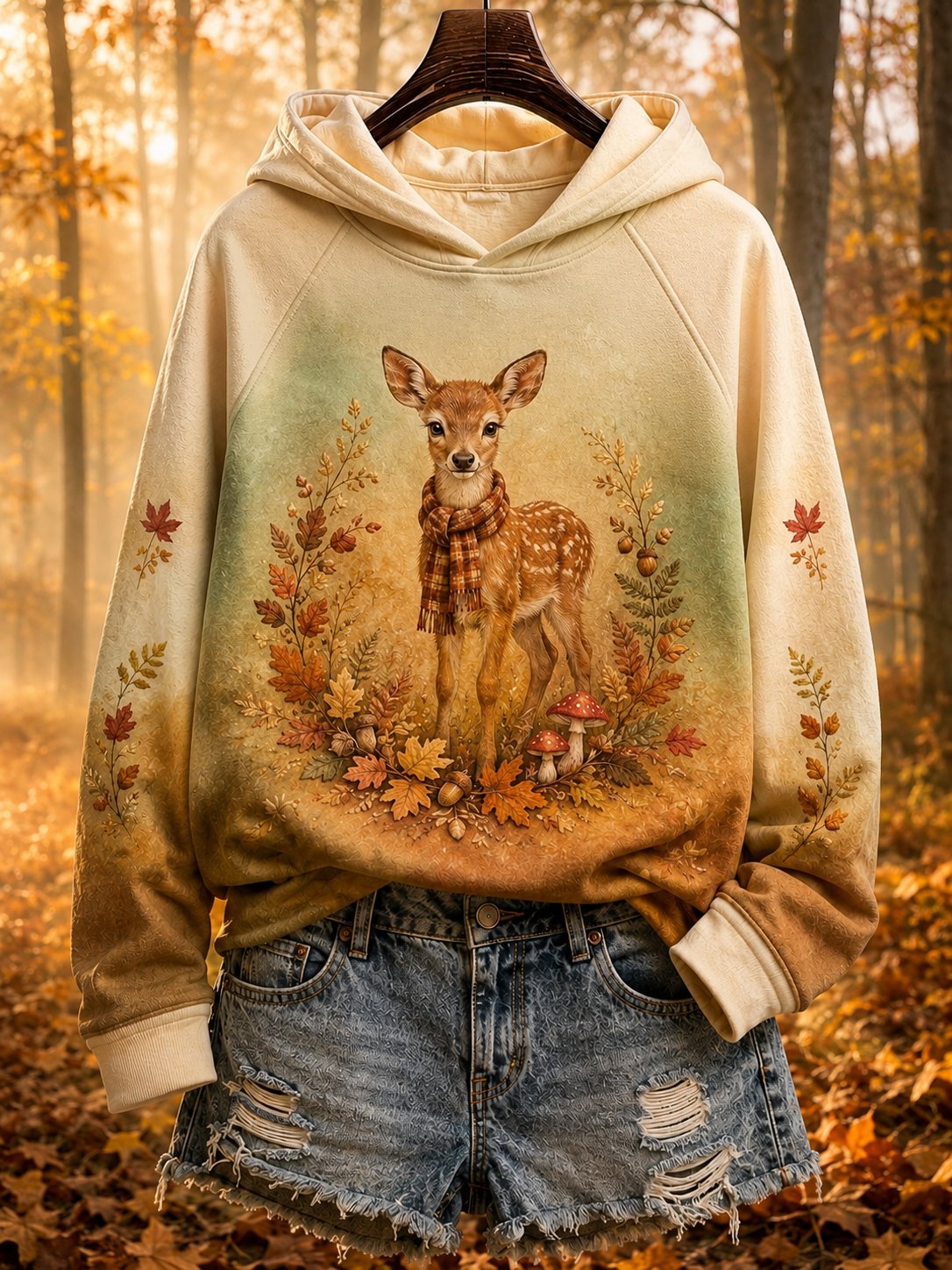 Women's Fall Animal Print Sweatshirt