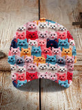 Cute Cat Print Baseball Cap