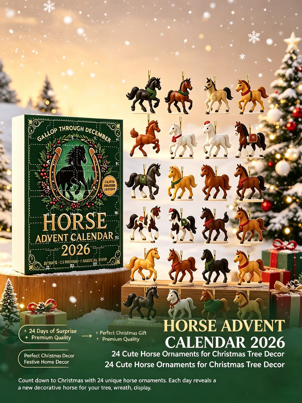 Gallop Through December – Horse Advent Calendar 2026 Blind Box