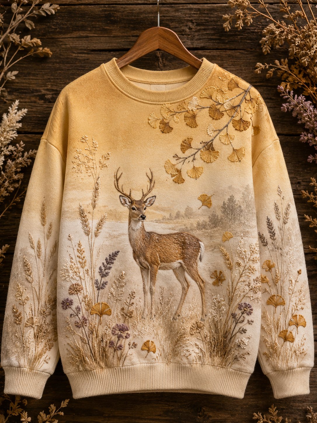 Women's Autumn Animal Print Sweatshirt