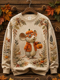 Women's Autumn Animal Printed Casual Sweatshirt